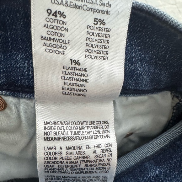 Mother The Mid Rise Dazzler Ankle Fray Jeans Mix Tape Size 27 Crop Petite Hemmed - Picture 6 of 15